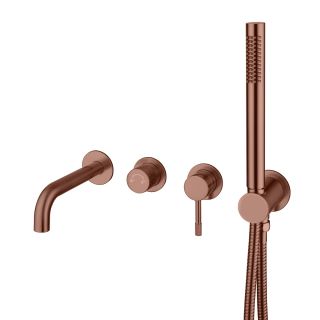 Встраиваемый смеситель для ванны Boheme Uno 464-3-BRB брашированная бронза